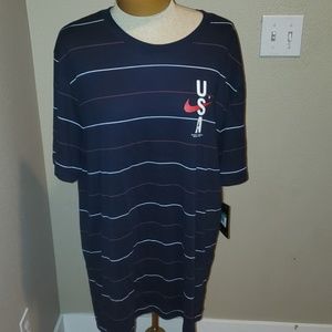Men's Nike USA Striped Training Tee